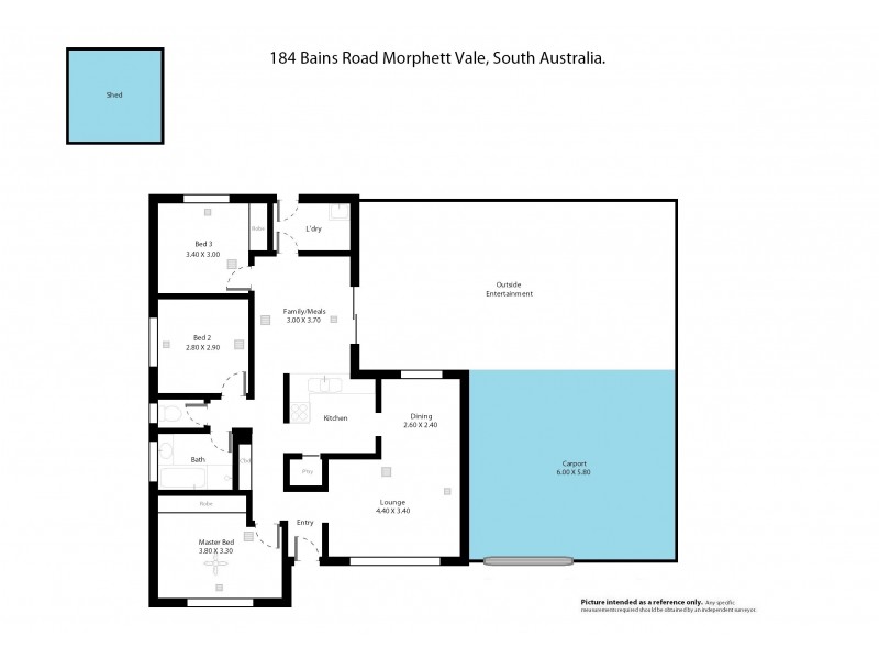 184 Bains Road, Morphett Vale SA 5162 Floorplan