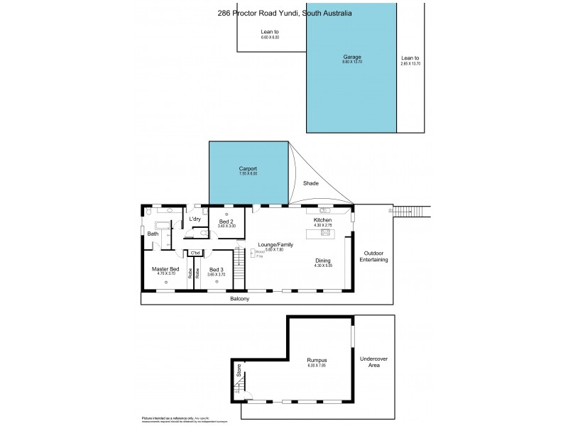 286 Proctor Road, Yundi SA 5172 Floorplan