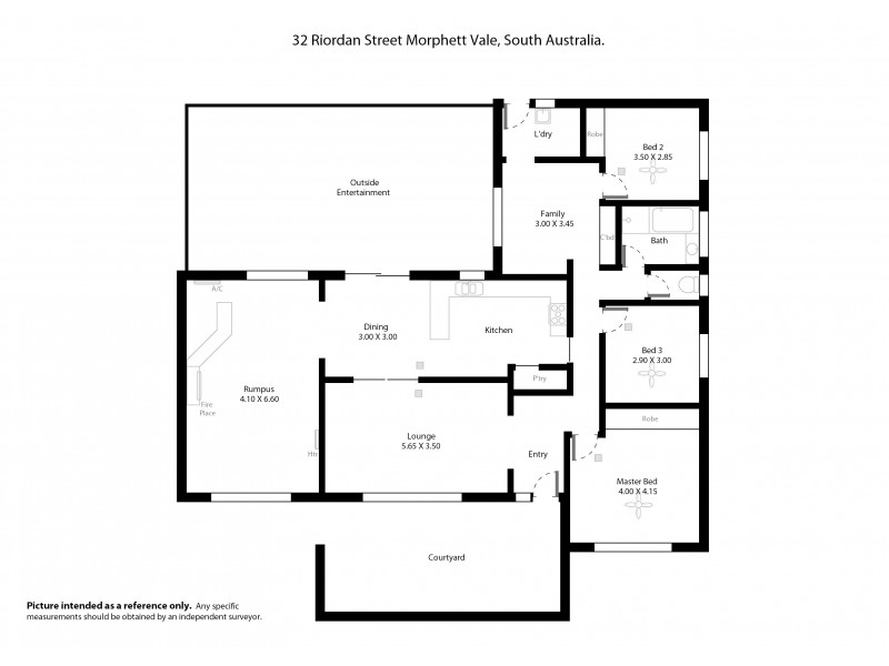 32 Riordan Street, Morphett Vale SA 5162 Floorplan