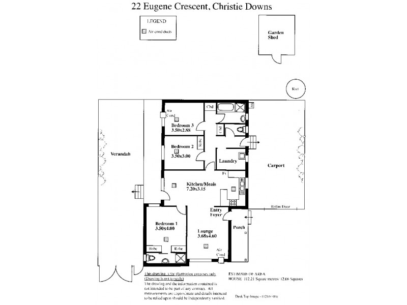 22 Eugene Crescent, Christie Downs SA 5164 Floorplan