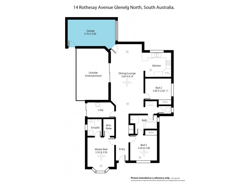 14 Rothesay Ave, Glenelg North SA 5045 Floorplan