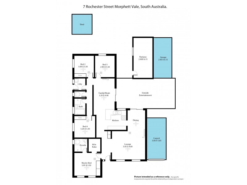 7 Rochester Street, Morphett Vale SA 5162 Floorplan