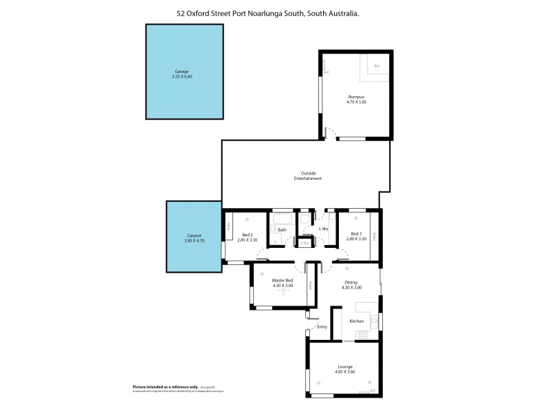 52 Oxford Street, Port Noarlunga South SA 5167 Floorplan