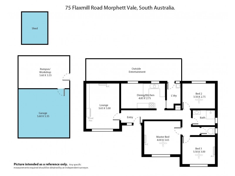 75 Flaxmill Road, Morphett Vale SA 5162 Floorplan
