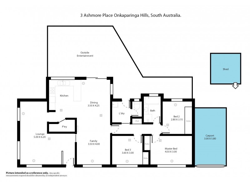 3 Ashmore Place, Onkaparinga Hills SA 5163 Floorplan