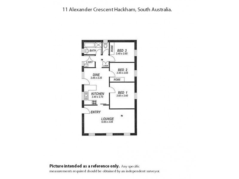 11a Alexander Crescent, Hackham SA 5163 Floorplan