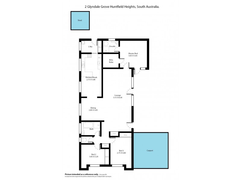 2 Glyndale Grove, Huntfield Heights SA 5163 Floorplan