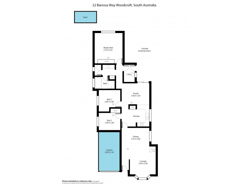 22 Barossa Way, Woodcroft SA 5162 Floorplan