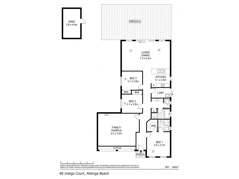 48 Indigo Court, Aldinga Beach SA 5173 Floorplan