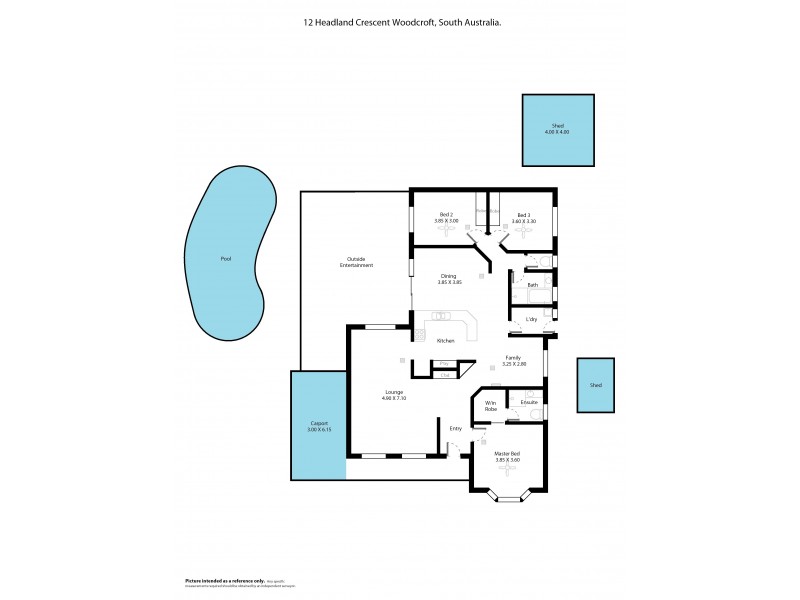 12 Headland Crescent, Woodcroft SA 5162 Floorplan