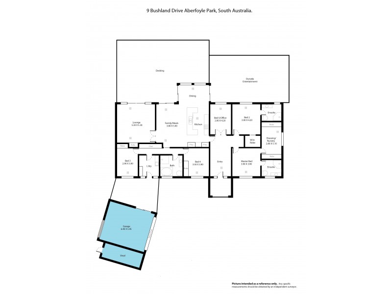 9 Bushland Drive, Aberfoyle Park SA 5159 Floorplan