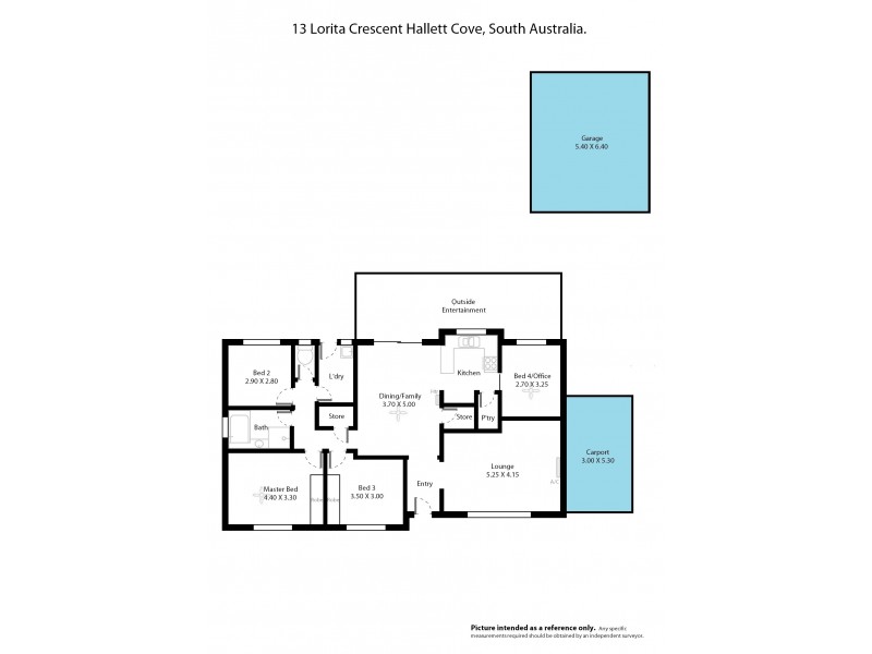 13 Lorita Crescent, Hallett Cove SA 5158 Floorplan