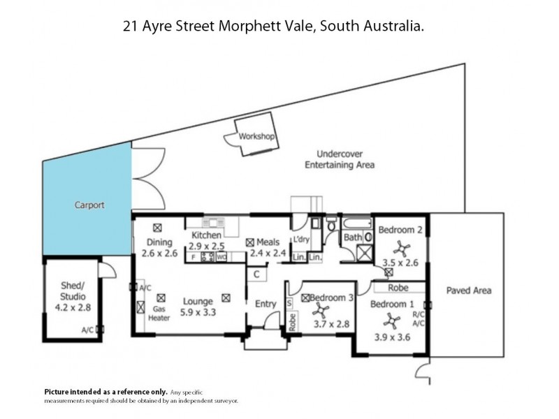 21 Ayre Street, Morphett Vale SA 5162 Floorplan