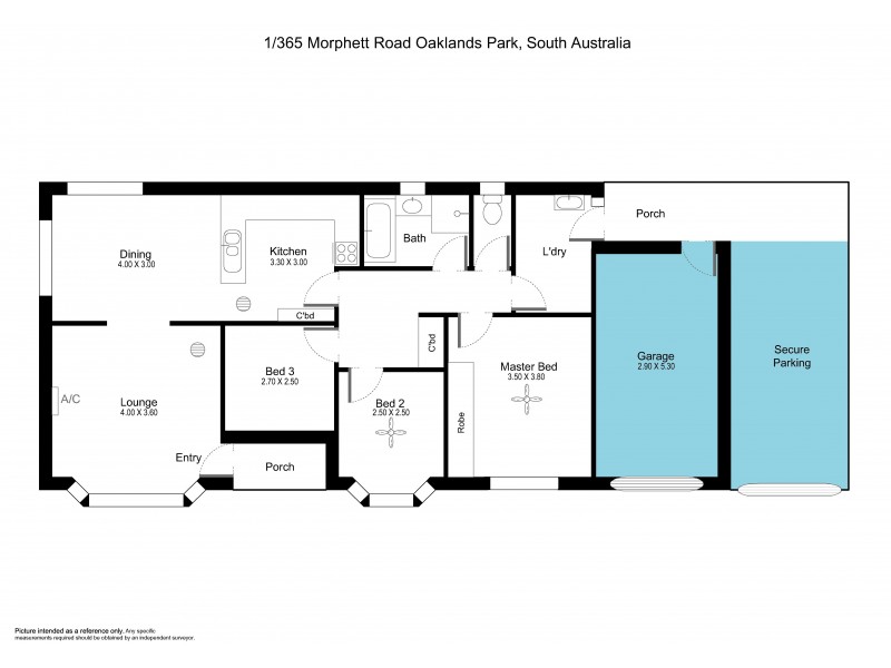 1/365 Morphett Road, Oaklands Park SA 5046 Floorplan