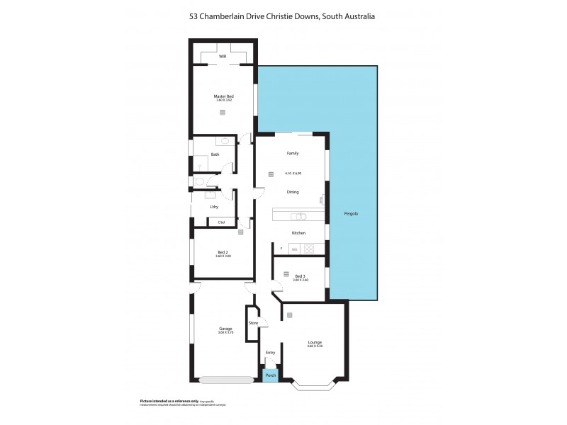 53 Chamberlain Drive, Christie Downs SA 5164 Floorplan