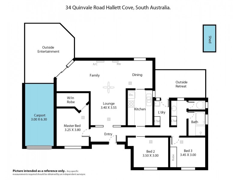 34 Quinvale Road, Hallett Cove SA 5158 Floorplan