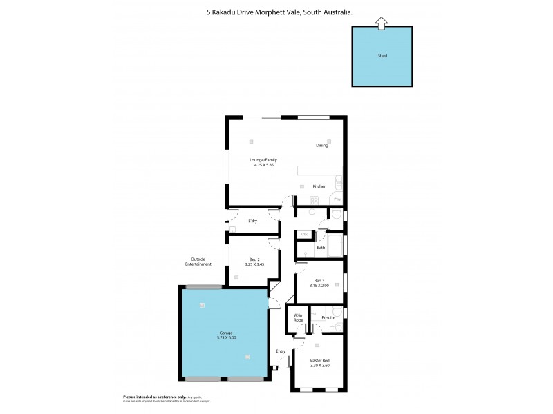 5 Kakadu Drive, Morphett Vale SA 5162 Floorplan