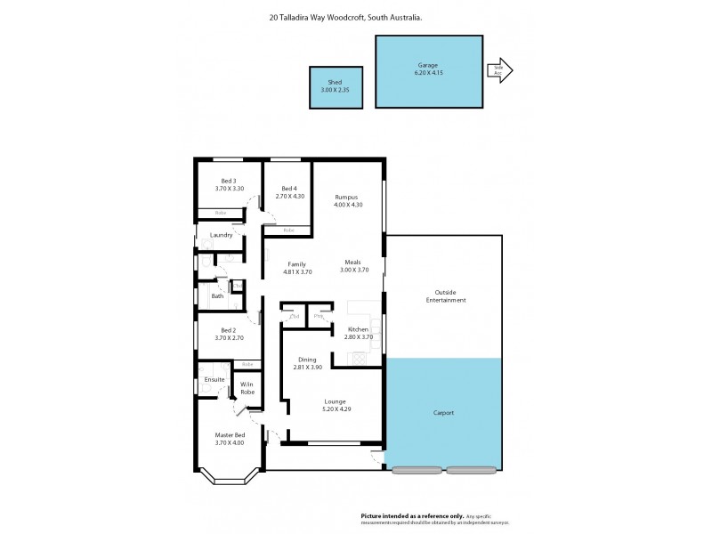 20 Talladira Way, Woodcroft SA 5162 Floorplan