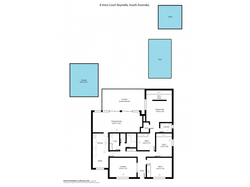 8 Vista Court, Reynella SA 5161 Floorplan