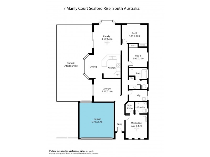 7 Manly Court, Seaford Rise SA 5169 Floorplan