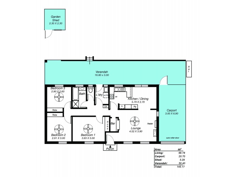 23 Perry Road, Huntfield Heights SA 5163 Floorplan