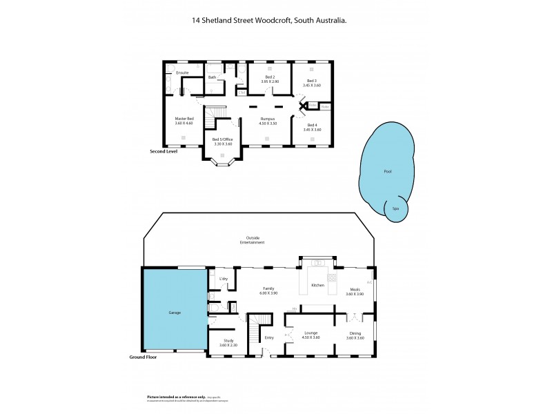 14 Shetland Street, Woodcroft SA 5162 Floorplan