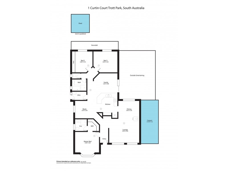 1 Curtin Court, Trott Park SA 5158 Floorplan