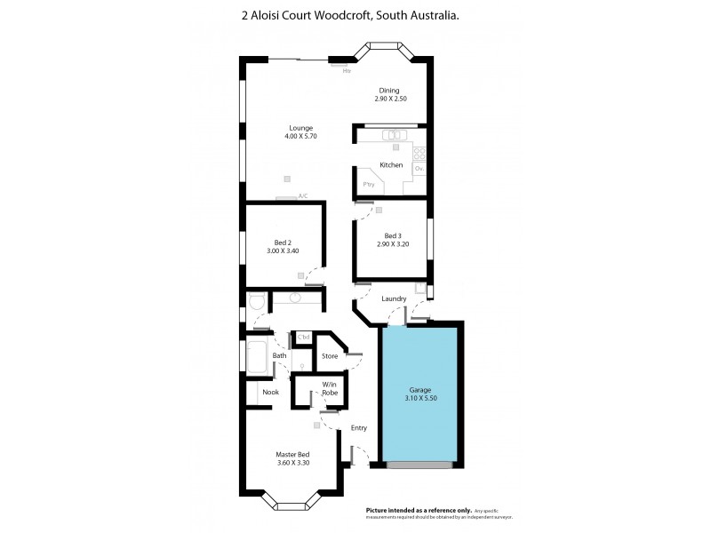 2 Aloisi Court, Woodcroft SA 5162 Floorplan