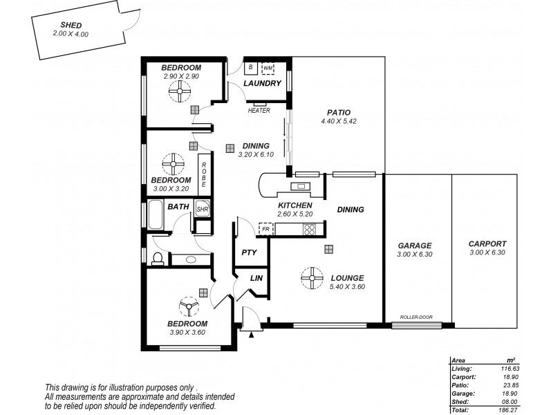 4 Dianne Street, Happy Valley SA 5159 Floorplan
