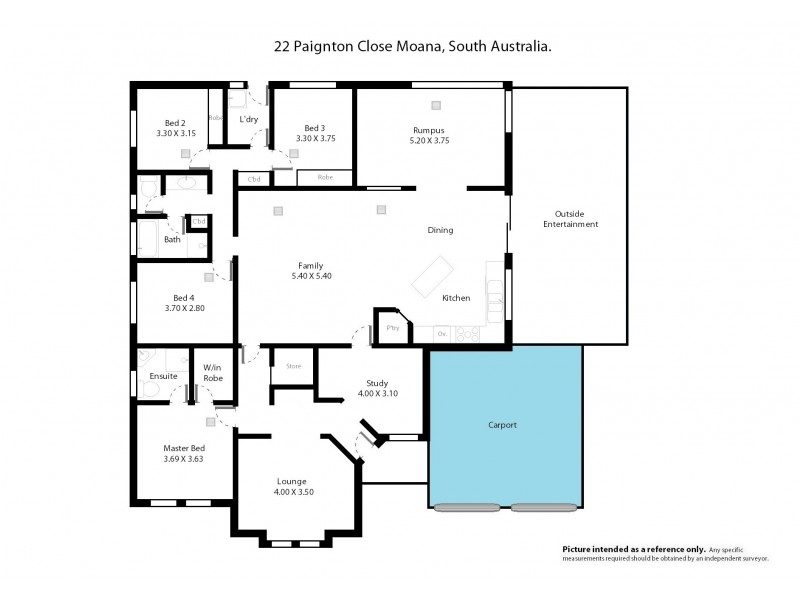 22 Paignton Close, Moana SA 5169 Floorplan