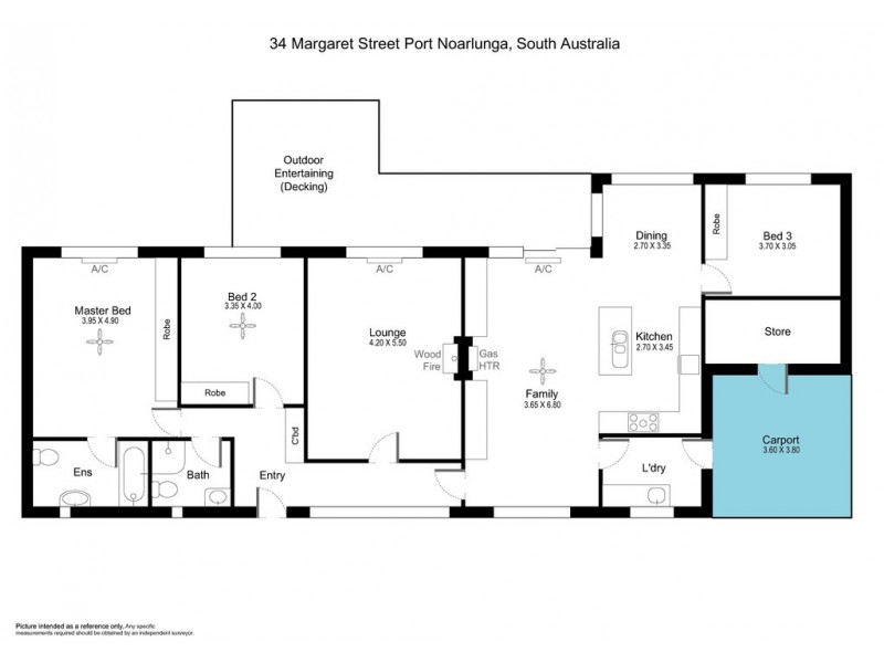 34 Margaret Street, Port Noarlunga SA 5167 Floorplan