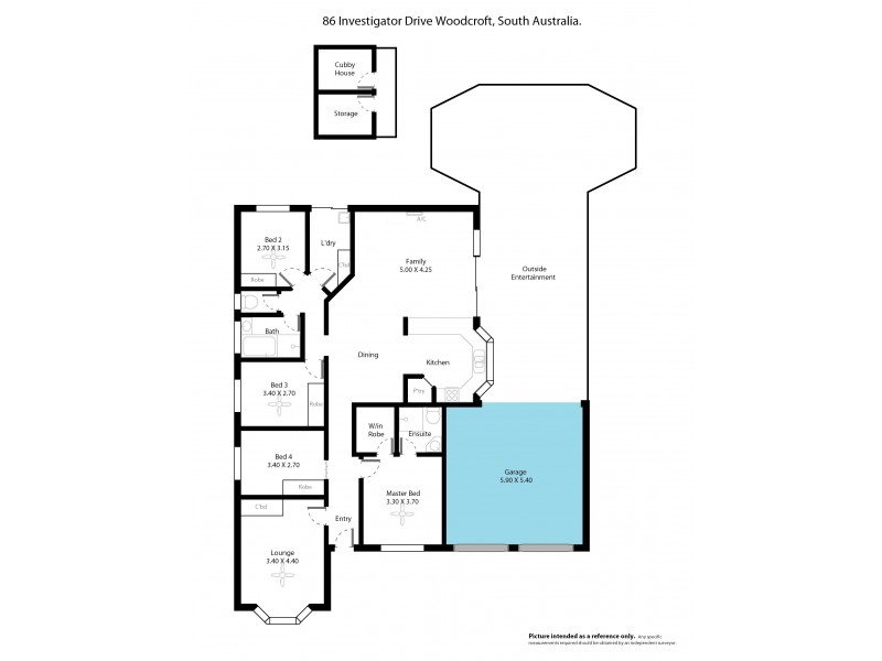 86 Investigator Drive, Woodcroft SA 5162 Floorplan