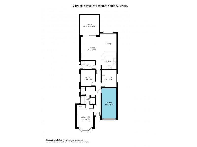 17 Brooks Circuit, Woodcroft SA 5162 Floorplan
