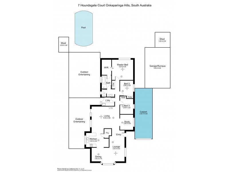7 Houndsgate Court, Onkaparinga Hills SA 5163 Floorplan
