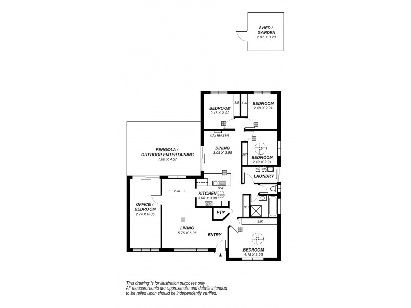 58 Mawson Circuit, Woodcroft SA 5162 Floorplan