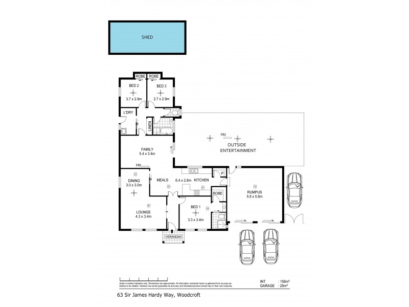 63 Sir James Hardy Way, Woodcroft SA 5162 Floorplan