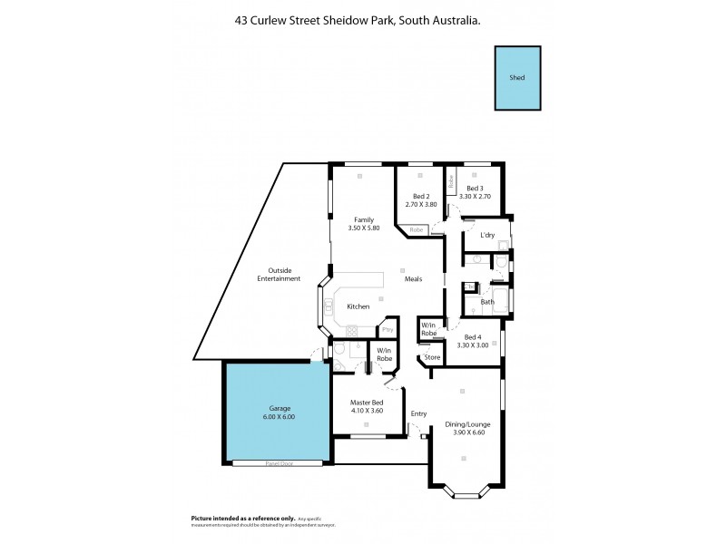 43 Curlew Street, Sheidow Park SA 5158 Floorplan