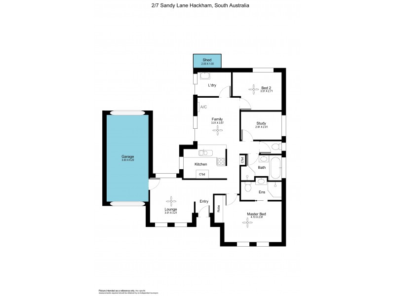 2/7 Sandy Lane, Hackham SA 5163 Floorplan