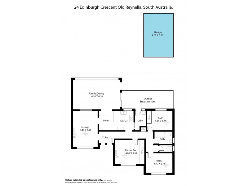 24 Edinburgh Crescent, Old Reynella SA 5161 Floorplan