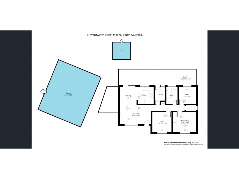 11 Wentworth Street, Moana SA 5169 Floorplan