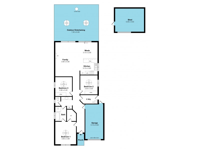26 Simone Crescent, Morphett Vale SA 5162 Floorplan