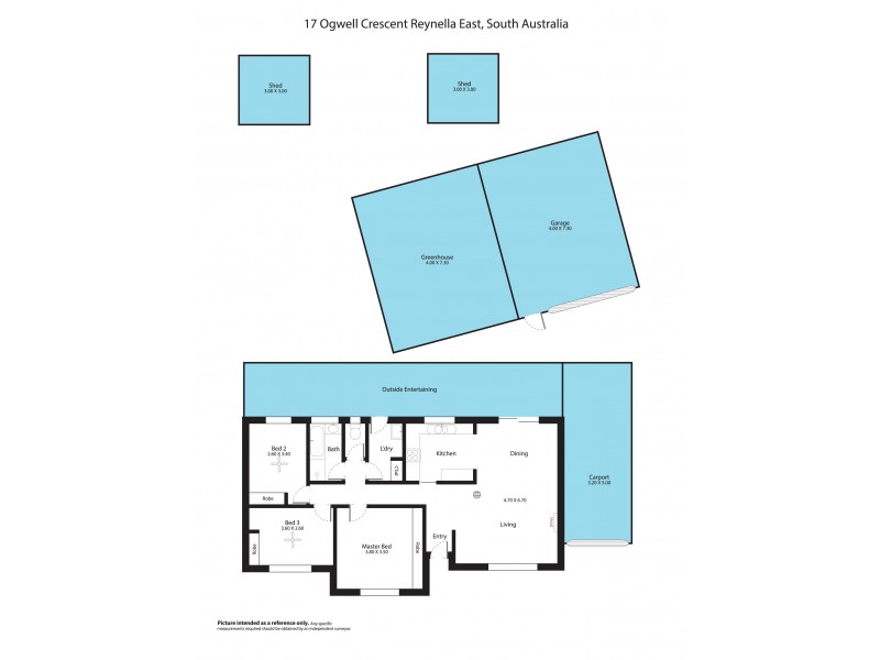 17 Ogwell Crescent, Reynella East SA 5161 Floorplan