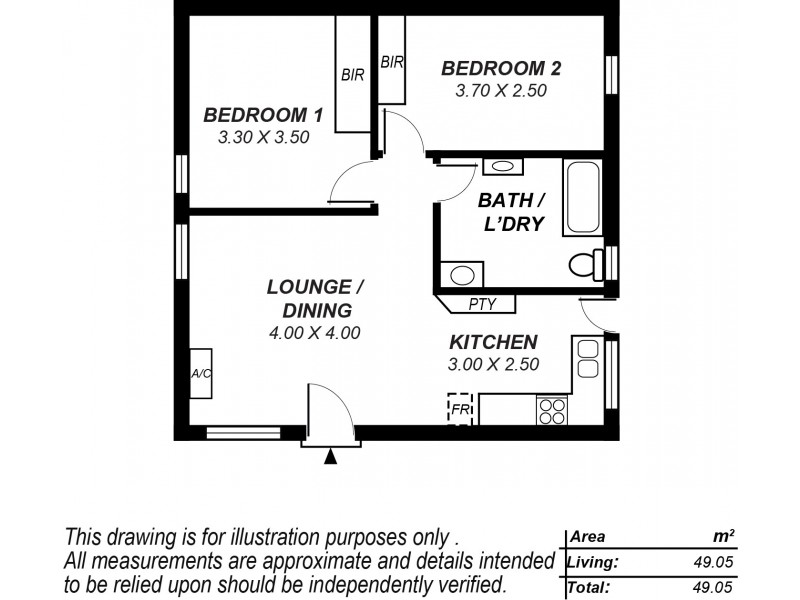 3/11 Waterman Terrace, Mitchell Park SA 5043 Floorplan