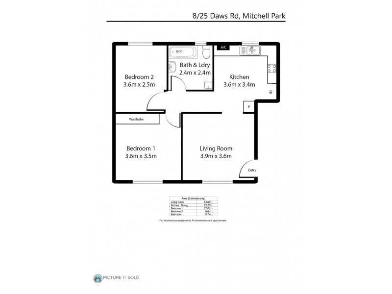 8/25 Daws Road, Mitchell Park SA 5043 Floorplan
