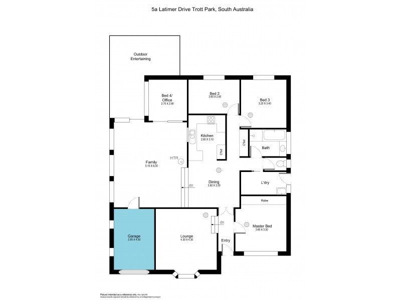 5a Latimer Crescent, Trott Park SA 5158 Floorplan