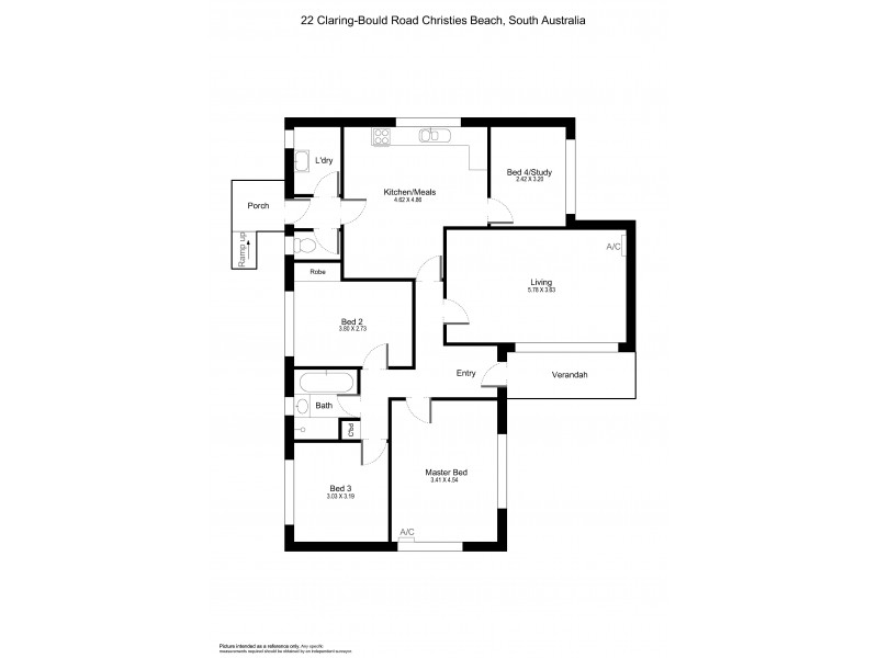 22 Claring Bould Road, Christies Beach SA 5165 Floorplan