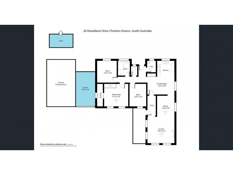 26 Haseldene Drive, Christie Downs SA 5164 Floorplan