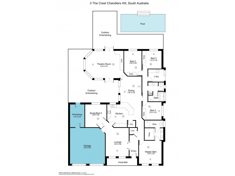 3 The Crest, Chandlers Hill SA 5159 Floorplan