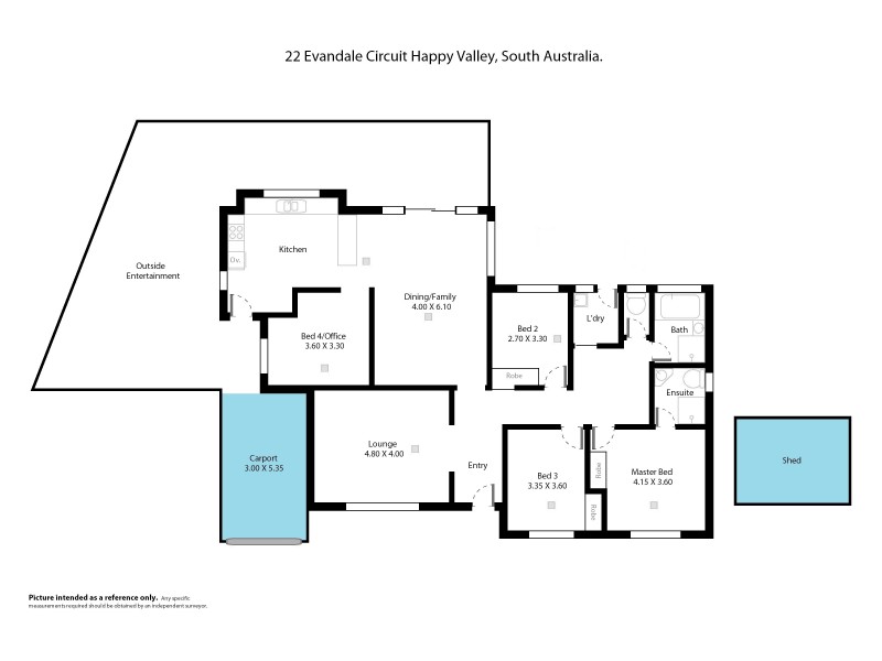 22 Evandale Circuit, Happy Valley SA 5159 Floorplan