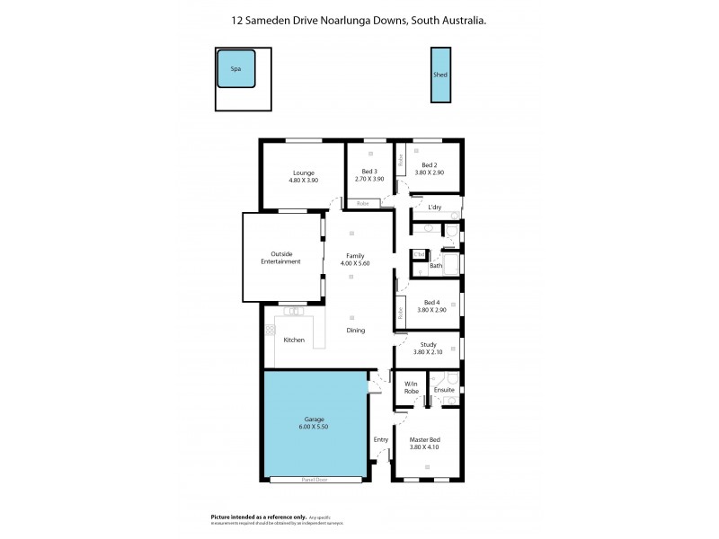 12 Sameden Drive, Noarlunga Downs SA 5168 Floorplan